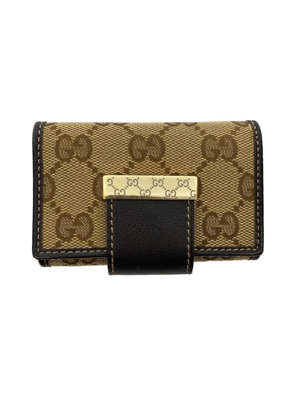 Gucci Key Case Wallet Sherry GG Canvas Brown All over